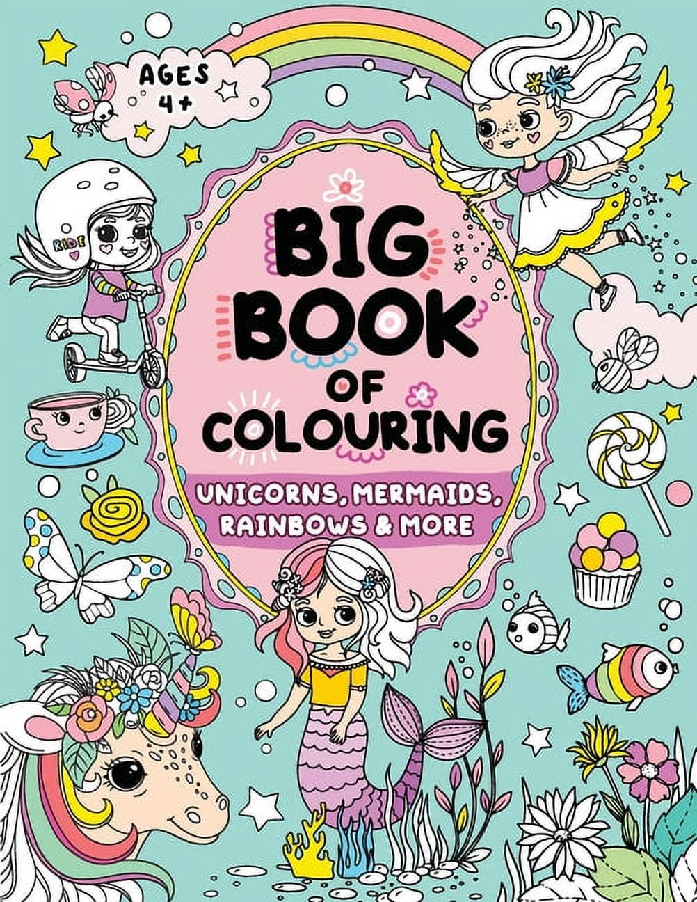 Big Book of Colouring for Girls: Children Ages 4+, (Paperback)