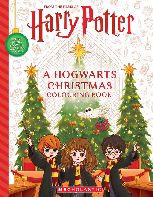 A Hogwarts Christmas: an Official Harry Potter Coloring Book, 96 pages (Paperback)