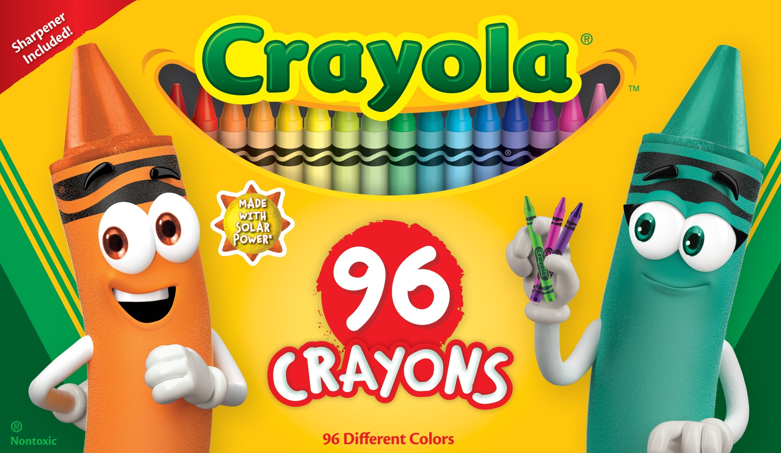 Crayola Crayon Set, 96 Ct, Classroom Must Haves, Back School Supplies for Teachers and Students, Coloring Gift for Kids, Ages 4+