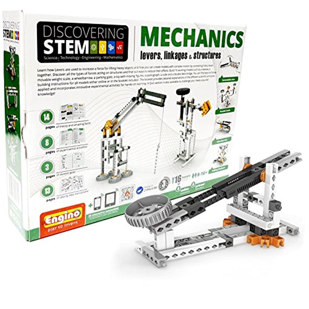 engino discovering stem: levers, linkages & structures building kit