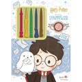 Harry Potter Coloring and Activity Book with 4 Wand-Shaped Crayons – 32 Pages of Magical Fun for Kids Ages 5–8