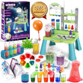 Huge Wave Science Kit Toys for Kids Ages 4-8, 125 Kids Lab Experiments with Table, STEM Education Volcano Toys, Christmas Birthday Gifts for Boys Girls Age 3-7