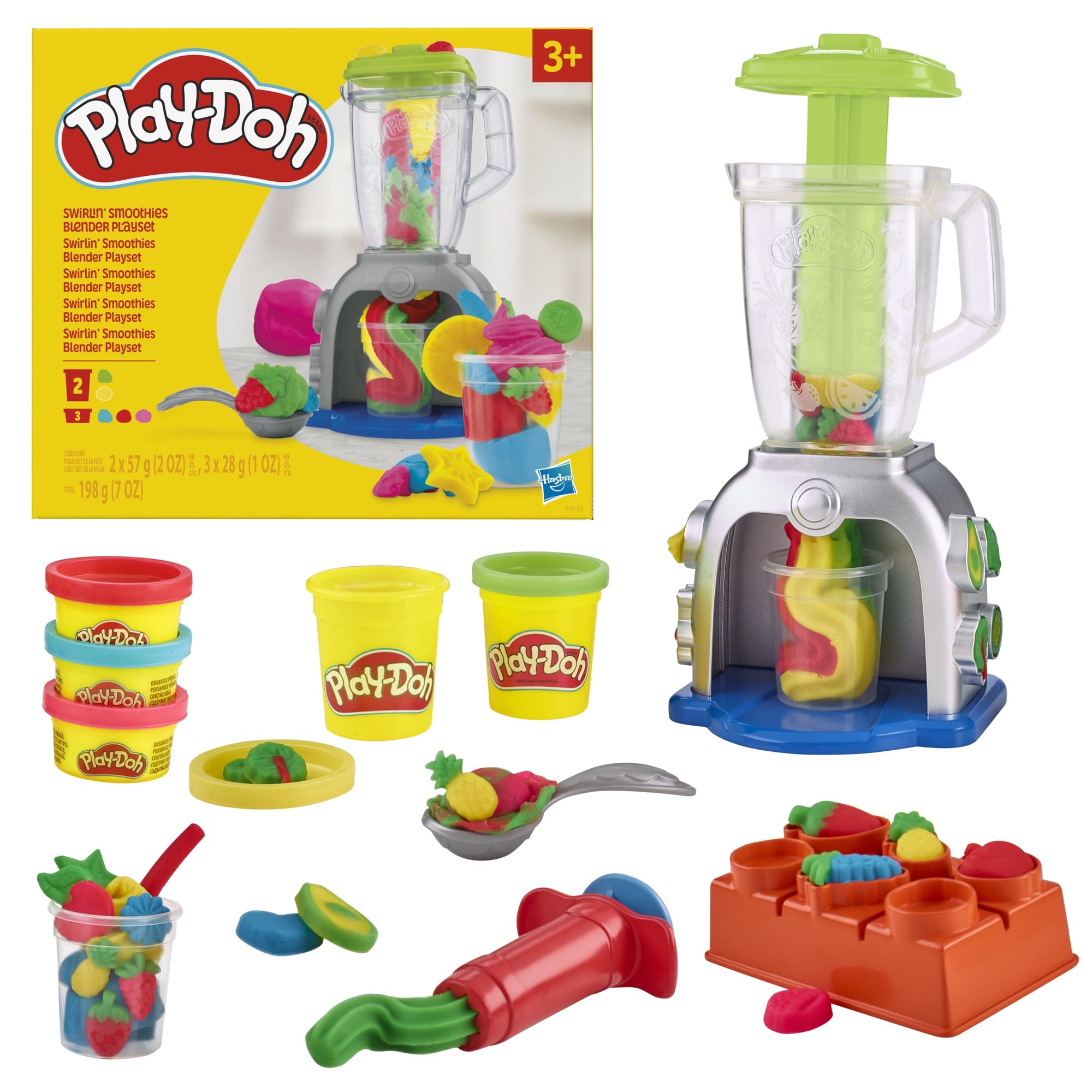 Play-Doh Swirlin' Smoothies Toy Blender Play Doughs Playset, Ages 3+