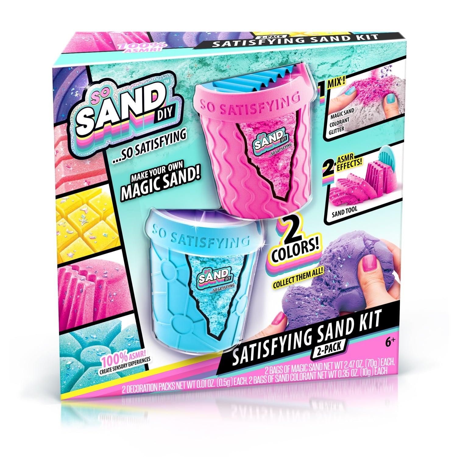 So Sand DIY ASMR Satisfying Sand Kit! Includes 2 Different Sands!